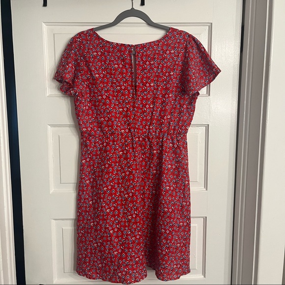 Red Floral Dress - Picture 5 of 6